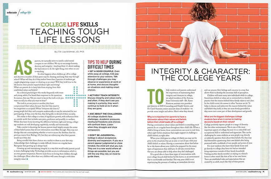 College Life Skills: Teaching Tough Life Lessons