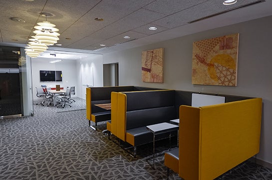 Manzanita Hall business center and updated lobby