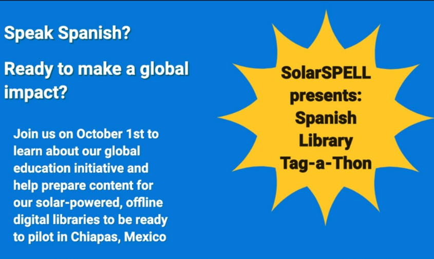 Graphic with text about Solar Spell
