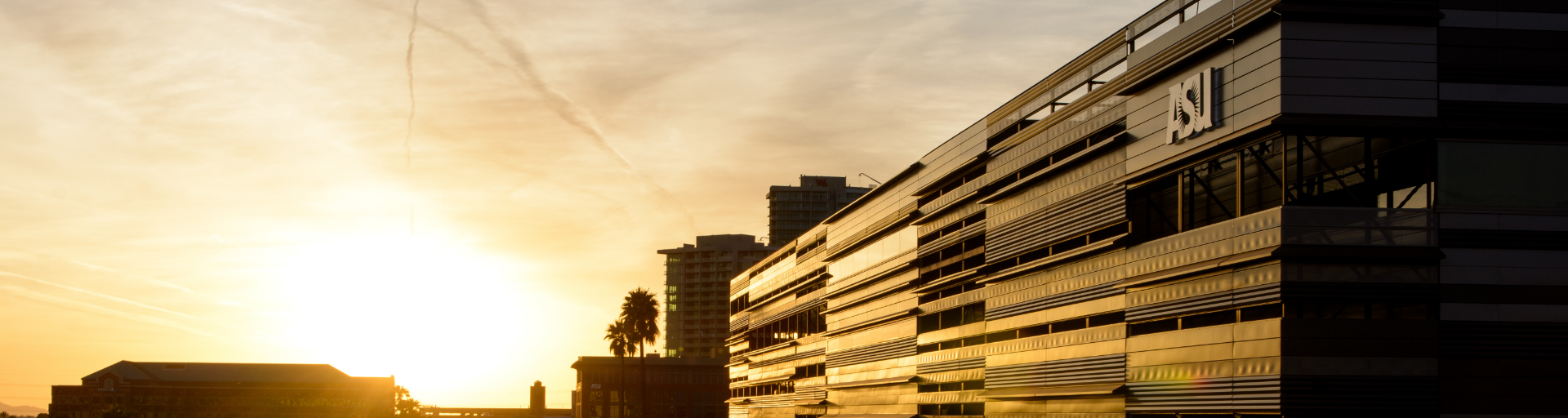 Sunrise with building