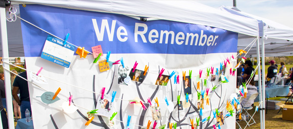 Students walking to fight suicide